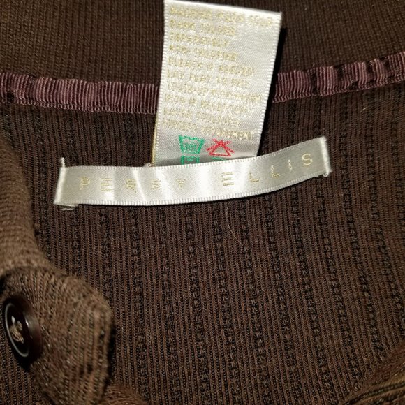 PERRY ELLIS Long sleeve Casual top M - Picture 6 of 6